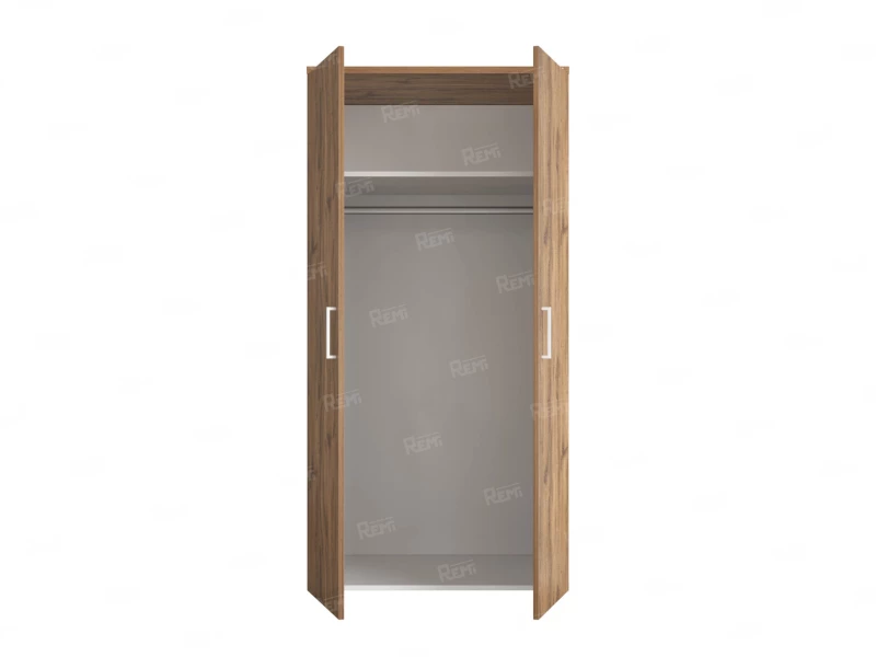 Гардероб, на регулируемых опорах, штанга, 1 полка 900x600x1800 RM159-90x60 Дуб Юстус/Белый