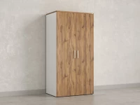 Гардероб, на регулируемых опорах, штанга, 1 полка 900x600x1800 RM159-90x60 Дуб Юстус/Белый