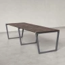 Cтол для переговоров, на V-обазном каркасе 2100x1200x750 RM082-210x120 Дуб Апрельский шоколад/Серый