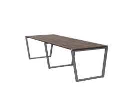 Cтол для переговоров, на V-обазном каркасе 2100x1200x750 RM082-210x120 Дуб Апрельский шоколад/Серый