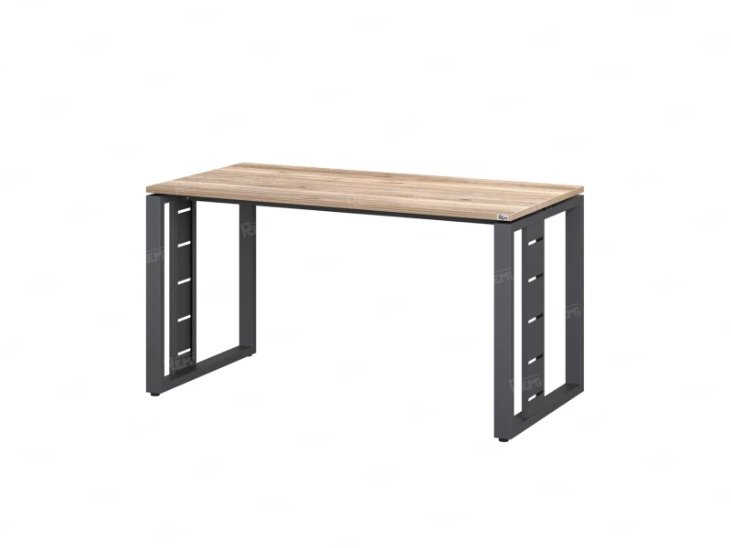 Стол прямой на О-образных опорах 1200x800x750 RM040-12x8 Дуб Маувелла/Серый