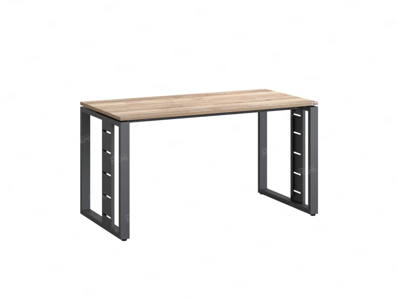 Стол прямой на О-образных опорах 1200x800x750 RM040-12x8 Дуб Маувелла/Серый