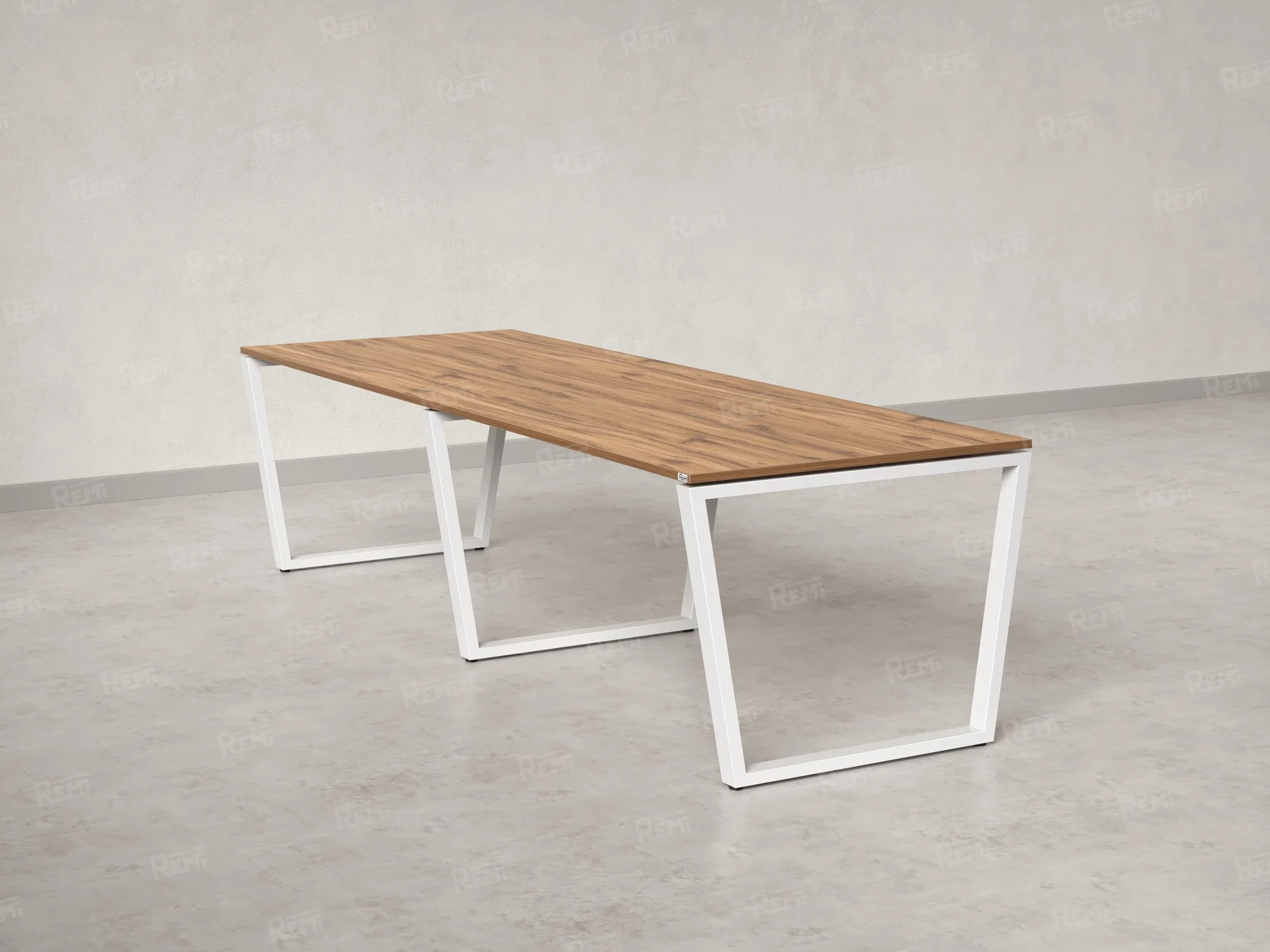 Cтол для переговоров, на V-обазном каркасе 2300x1000x750 RM082-230x100 Юстус/Белый