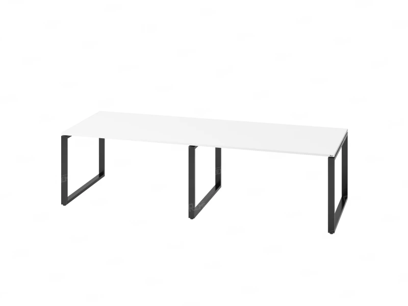 Cтол для переговоров, на О-обазном каркасе 2200x1650x750 RM081-220x165 Белый/Черный