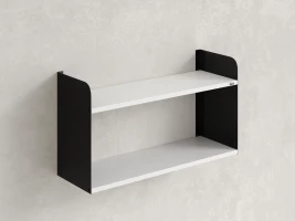 Полка настенная 900x200x500 RM190-90x20 Белый/Черный