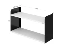 Полка настенная 900x200x500 RM190-90x20 Белый/Черный