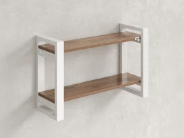 Полка настенная 900x300x500 RM194-90x30 Дуб Юстус/Белый