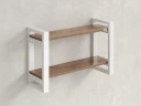 Полка настенная 900x300x500 RM194-90x30 Дуб Юстус/Белый
