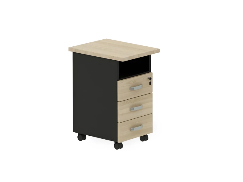 BRL RB091-45х58L Тумба приставная левая 450х580х740 Акация/Черный