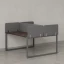 Бенч-система, 2 рабочих места, 5 тканевых экранов 1400x1200x750 RM169-3-14x12 Дуб Апрельский шоколад/Серый