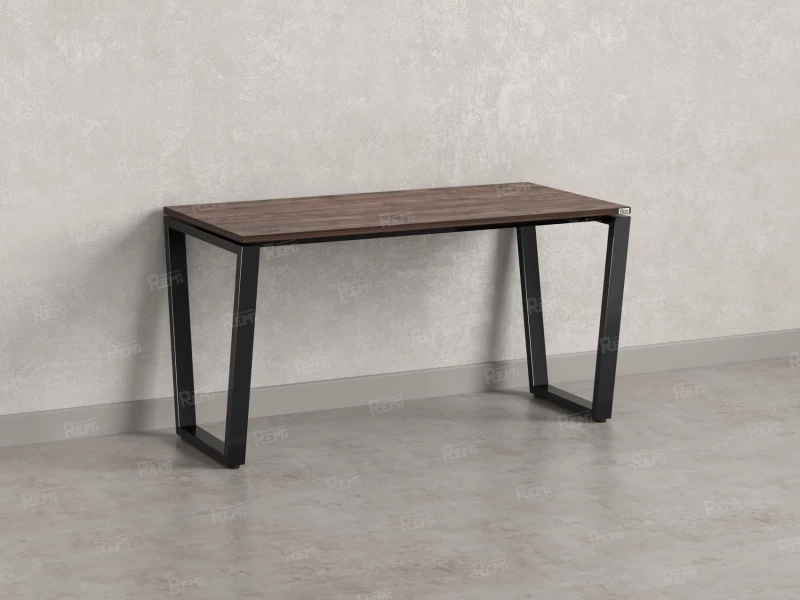 Стол прямой на U-образных опорах 1200x700x750 RM003-12x7 Дуб Апрельский шоколад/Черный