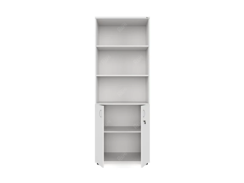 Шкаф комбинированный RLG037 700х550х1830 Белый, Серия ЛАЙТ | LIGHT