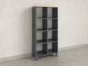 Стеллаж, 8 ячеек 750х370х1620 RM139-75x37 Вяз Швейцарский светлый/Серый