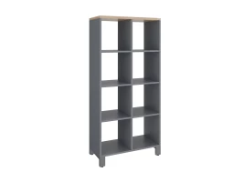 Стеллаж, 8 ячеек 750х370х1620 RM139-75x37 Вяз Швейцарский светлый/Серый
