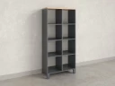 Стеллаж, 8 ячеек 750х370х1620 RM139-75x37 Вяз Швейцарский светлый/Серый