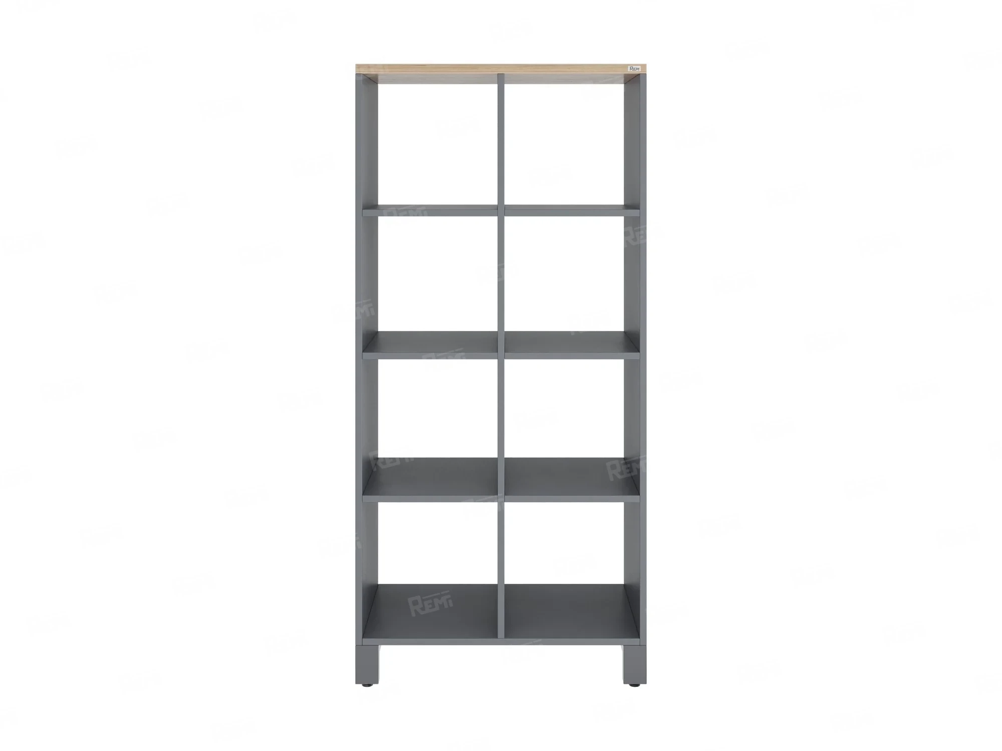 Стеллаж, 8 ячеек 750х370х1620 RM139-75x37 Вяз Швейцарский светлый/Серый
