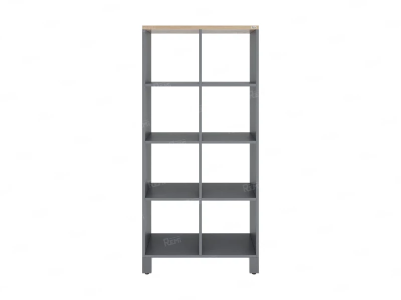Стеллаж, 8 ячеек 750х370х1620 RM139-75x37 Вяз Швейцарский светлый/Серый