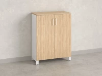 Шкаф распашной, 3 уровня 900x420x1200 RM149-90x42 Вяз Швейцарский светлый/Белый