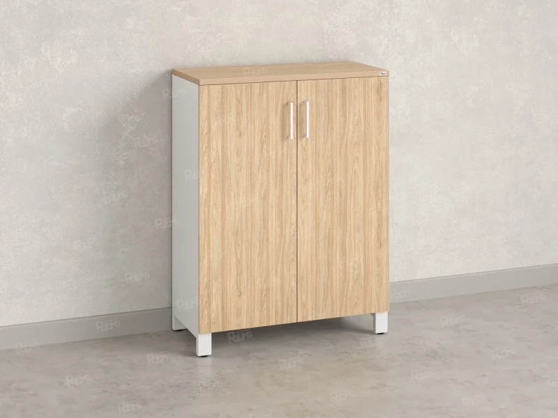 Шкаф распашной, 3 уровня 900x420x1200 RM149-90x42 Вяз Швейцарский светлый/Белый