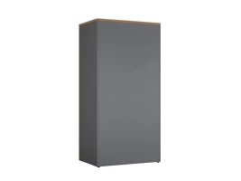 Гардероб, на регулируемых опорах, штанга, 1 полка 900x600x1800 RM159-90x60 Дуб Юстус/Серый