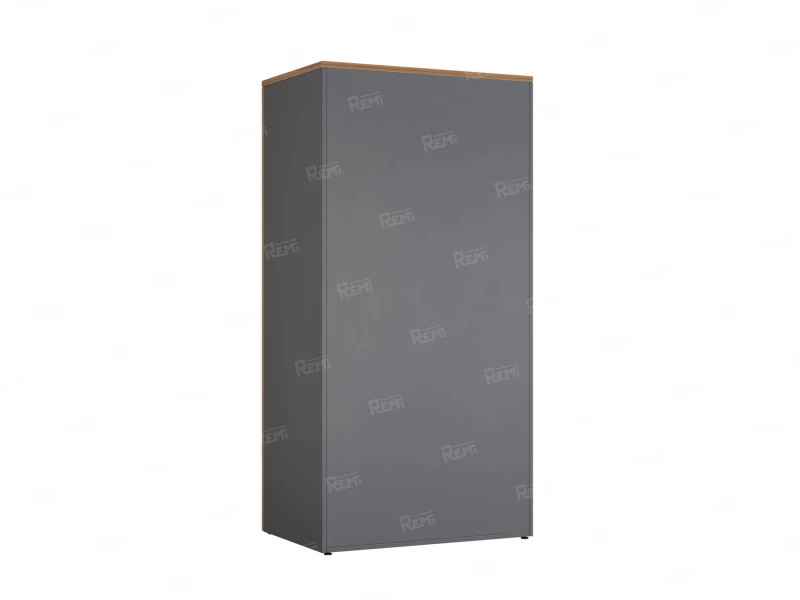 Гардероб, на регулируемых опорах, штанга, 1 полка 900x600x1800 RM159-90x60 Дуб Юстус/Серый