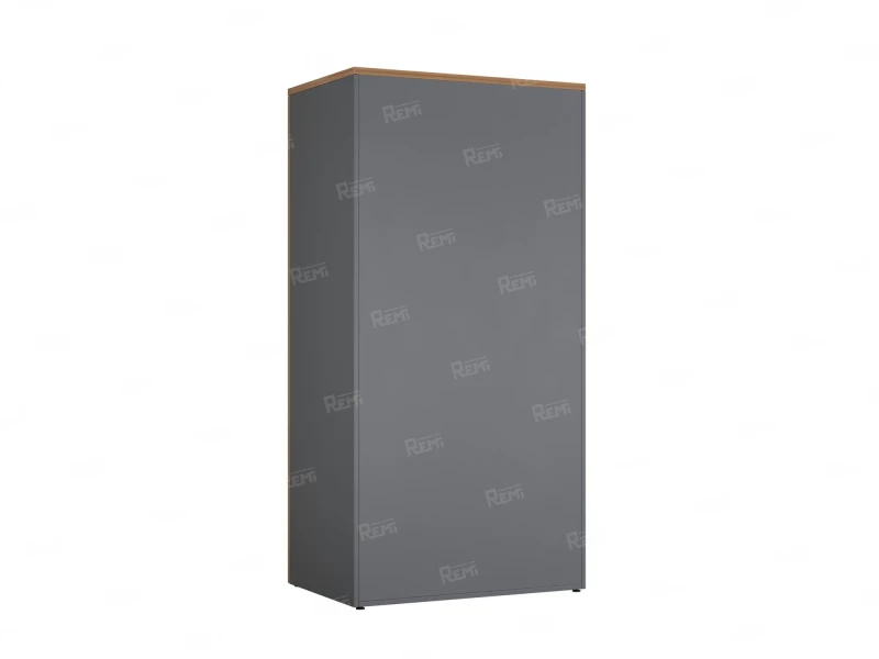 Гардероб, на регулируемых опорах, штанга, 1 полка 900x600x1800 RM159-90x60 Дуб Юстус/Серый