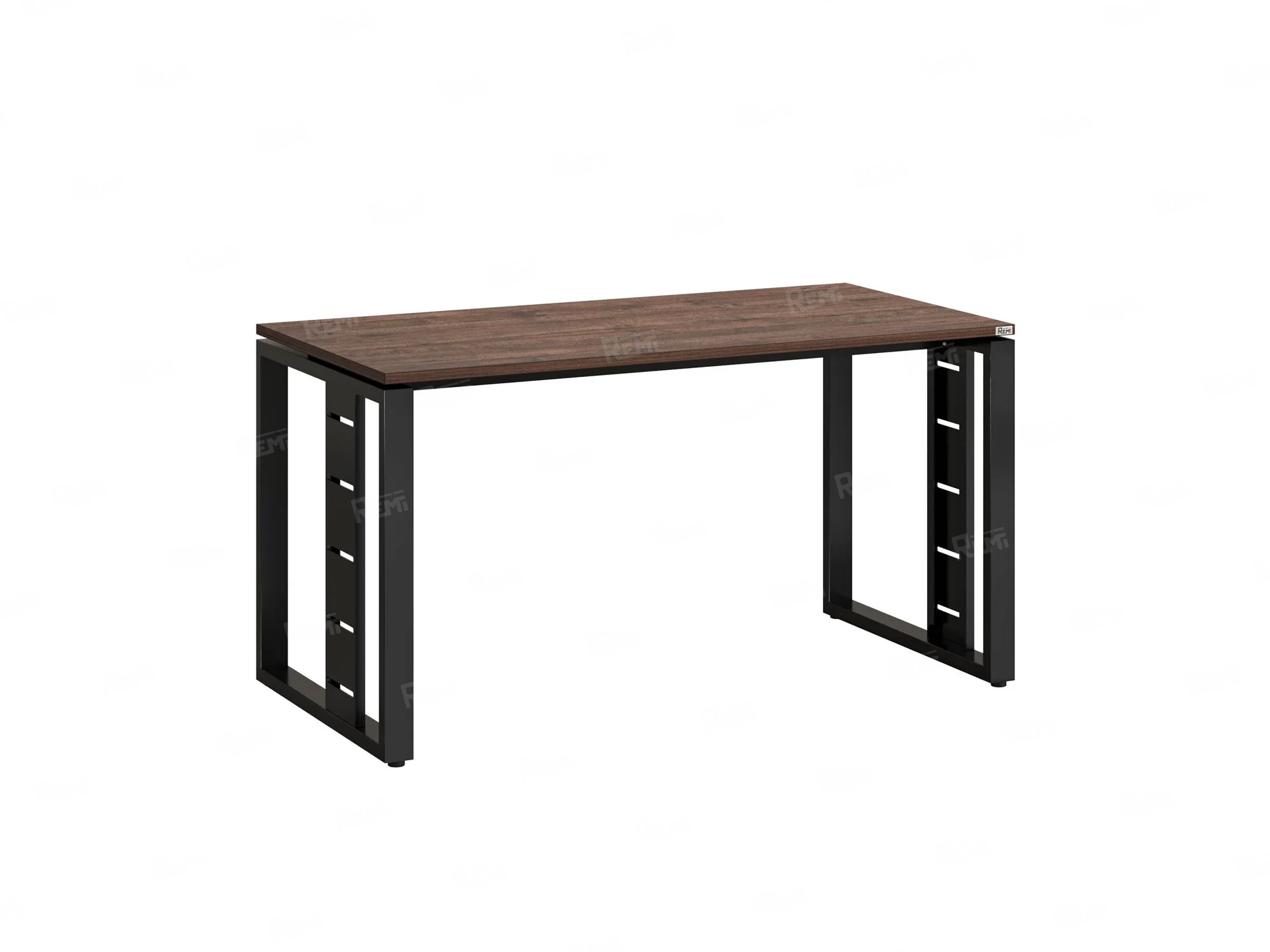 Стол прямой на О-образных опорах 1600x900x750 RM040-16x9 Дуб Апрельский шоколад/Черный