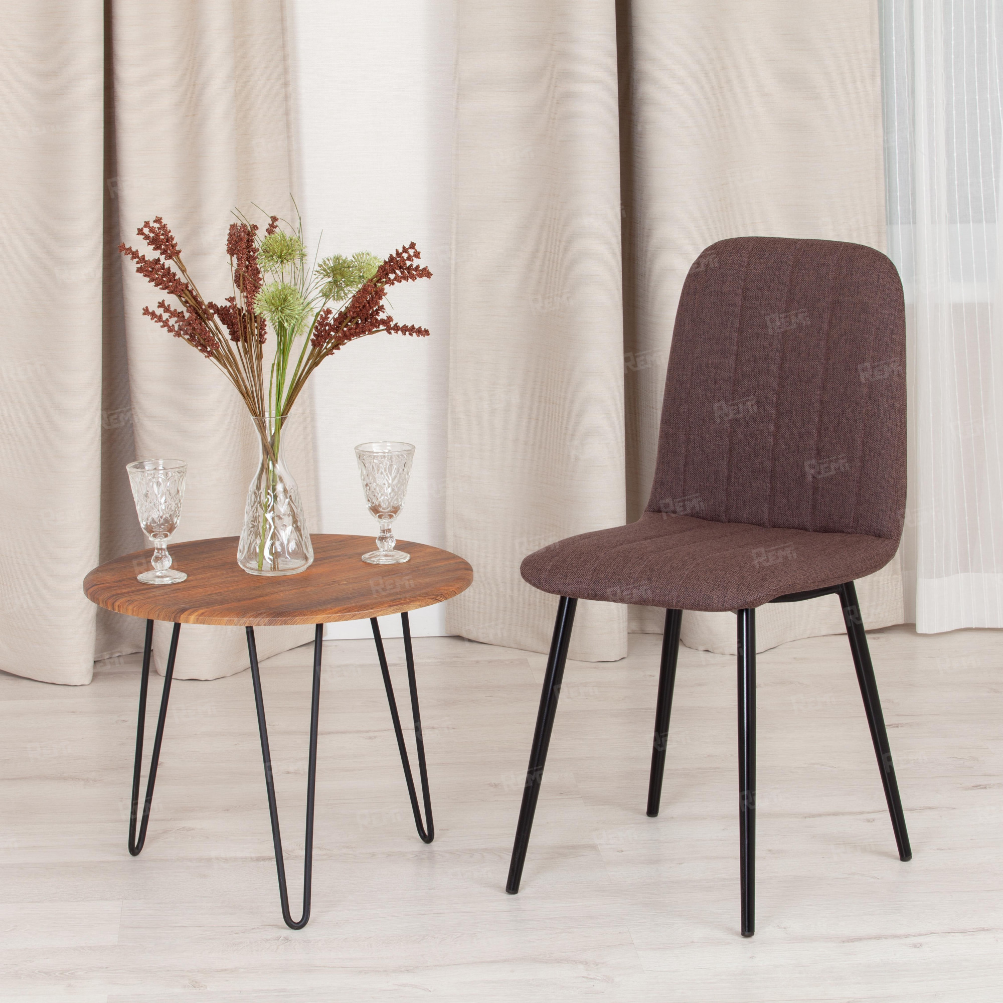 Стул ARC Коричневый/Коричневый, Ткань (арт. 19117)