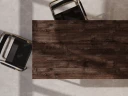 Стол прямой с подвесной тумбой, U-опора 1800x600x750 RM034-18x6 Дуб Апрельский шоколад/Белый