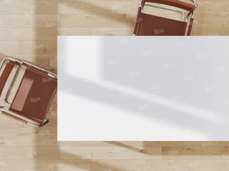 Стол прямой с подвесной тумбой, П-опора 1800x700x750 RM038-18x7 Белый/Серый