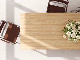 Полка настенная 900x200x500 RM190-90x20 Вяз Швейцарский светлый/Белый