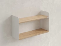 Полка настенная 900x200x500 RM190-90x20 Вяз Швейцарский светлый/Белый