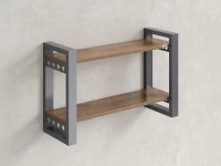 Полка настенная 900x300x500 RM194-90x30 Дуб Юстус/Серый