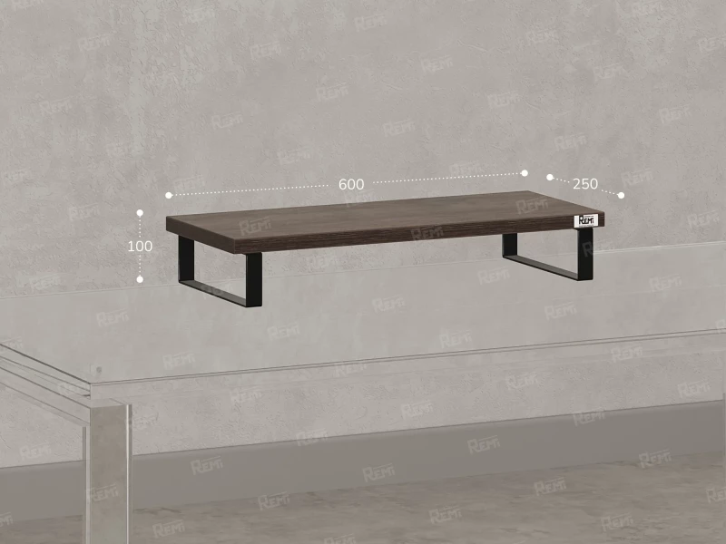 Подставка под монитор 600x250x100 RM209-60x40 Дуб Апрельский Шоколадный/Черный