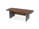 BRL RB009-230х100 Конференц-стол симметричный 2300х1000х740 Орех Вармия/Серый вулкан-кий