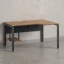 Стол угловой, экран металл, П-опора, правый 1800x800/1000x750, RM058-18x8-10 Дуб Юстус/Серый