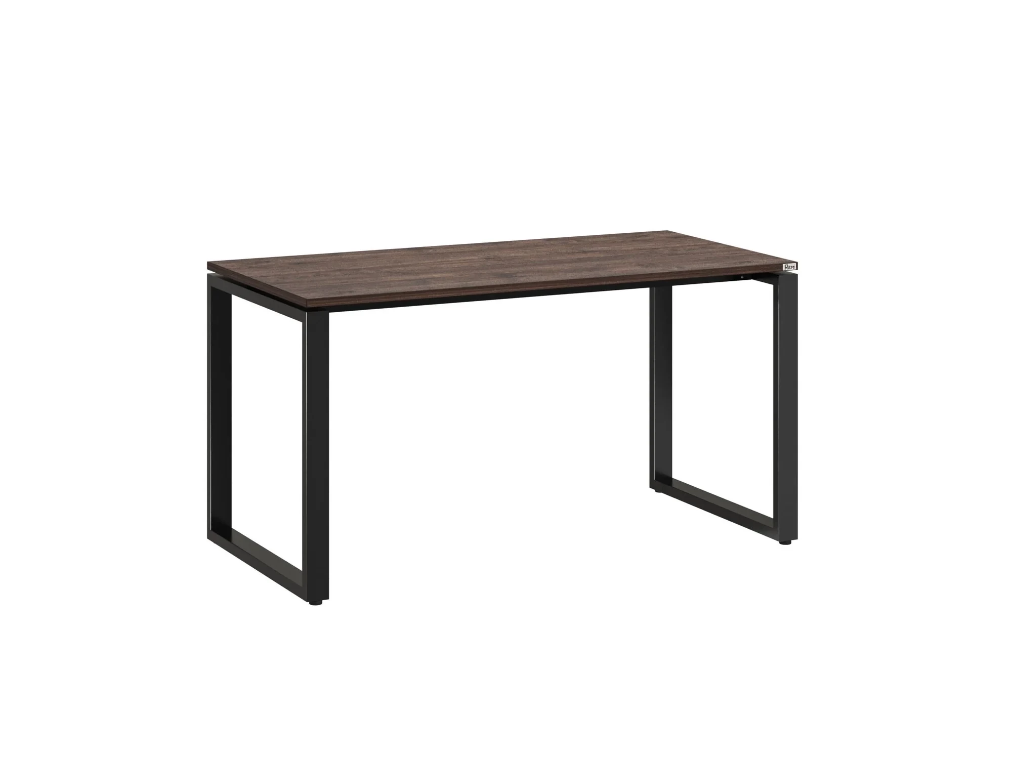 Стол прямой на O-образных опорах 1200x800x750 RM002-12x8 Дуб Апрельский шоколад/Черный
