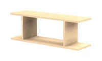 Полка RS036 навесная 110x31x37 см Швейцарский вяз, Серия Смарт | Smart