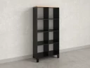 Стеллаж, 8 ячеек 750х370х1620 RM139-75x37 Вяз Швейцарский светлый/Черный