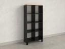 Стеллаж, 8 ячеек 750х370х1620 RM139-75x37 Вяз Швейцарский светлый/Черный