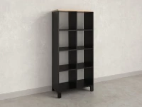 Стеллаж, 8 ячеек 750х370х1620 RM139-75x37 Вяз Швейцарский светлый/Черный