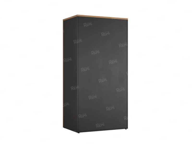 Гардероб, на регулируемых опорах, штанга, 1 полка 900x600x1800 RM159-90x60 Дуб Юстус/Черный