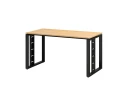 Стол прямой на О-образных опорах 1200x800x750 RM040-12x8 Вяз Швейцарский светлый/Черный