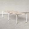 Cтол для переговоров, на П-образном каркасе 2200x1450x750 RM080-220x145 Дуб Маувелла/Белый