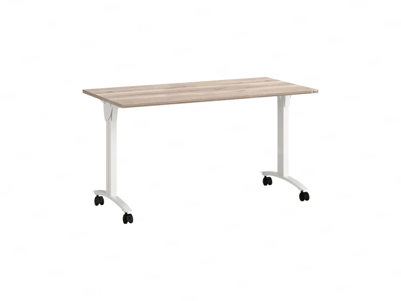 Стол складной, мобильный 1200x700x750 RM011-12x7 Дуб Маувелла/Белый