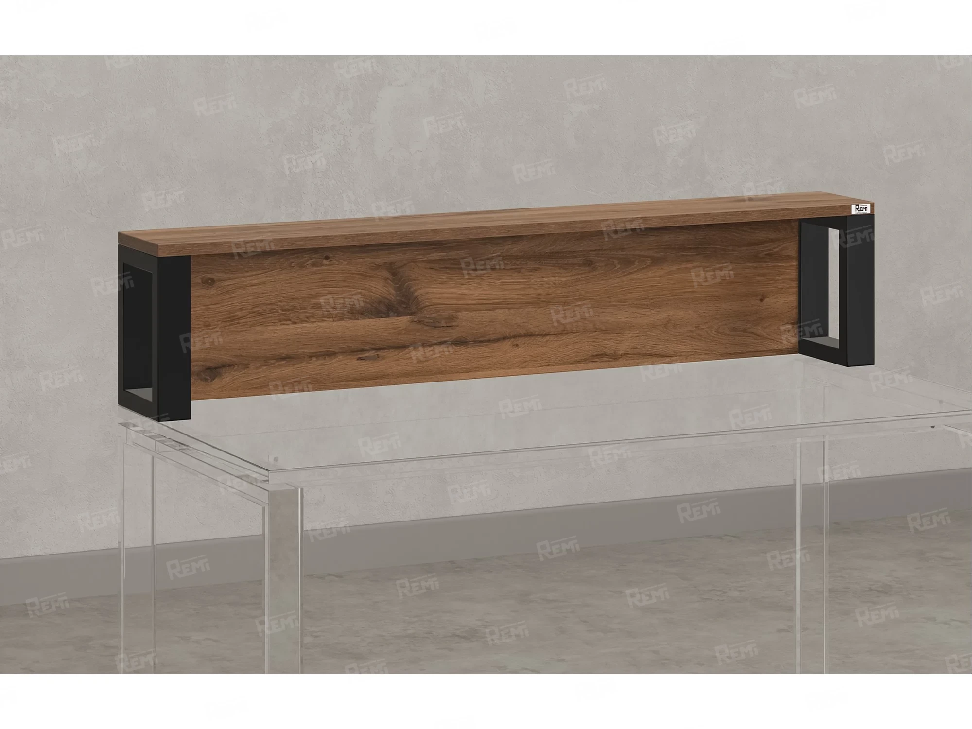 Надстройка для стола 1000x200x300 RM208-100x40 Юстус/Черный