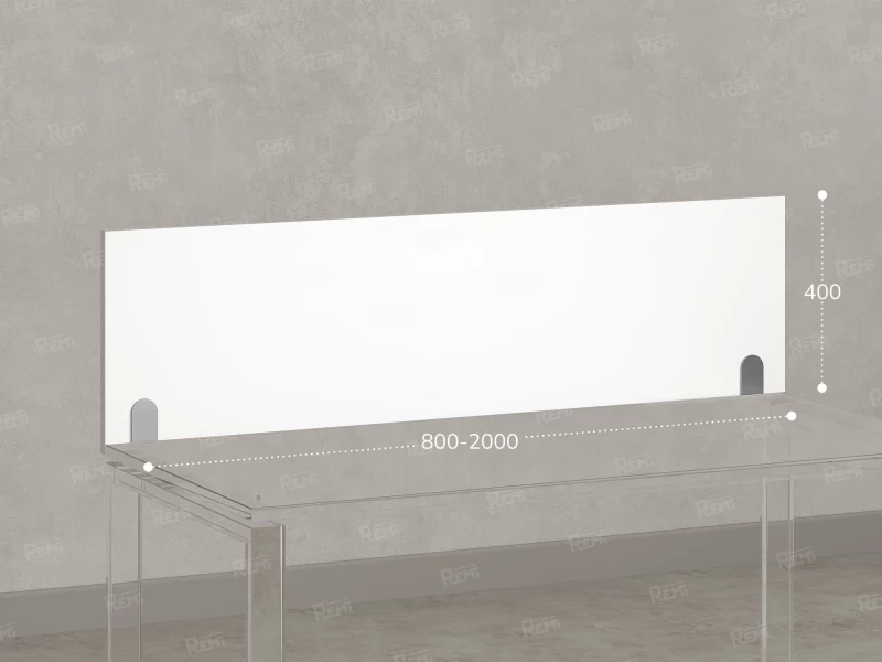 Экран-перегородка ЛДСП 2000x16x400 RM206-200x40 Белый