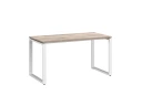 Стол прямой на O-образных опорах 1200x800x750 RM002-12x8 Дуб Маувелла/Белый