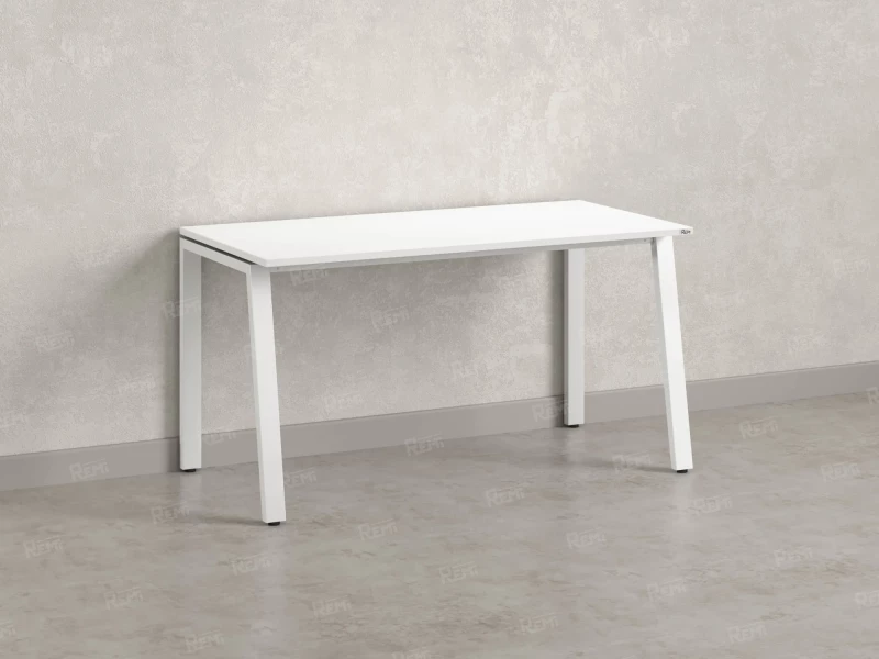 Стол прямой на Л-образных опорах 2000x800x750 RM004-20x8 Белый/Белый