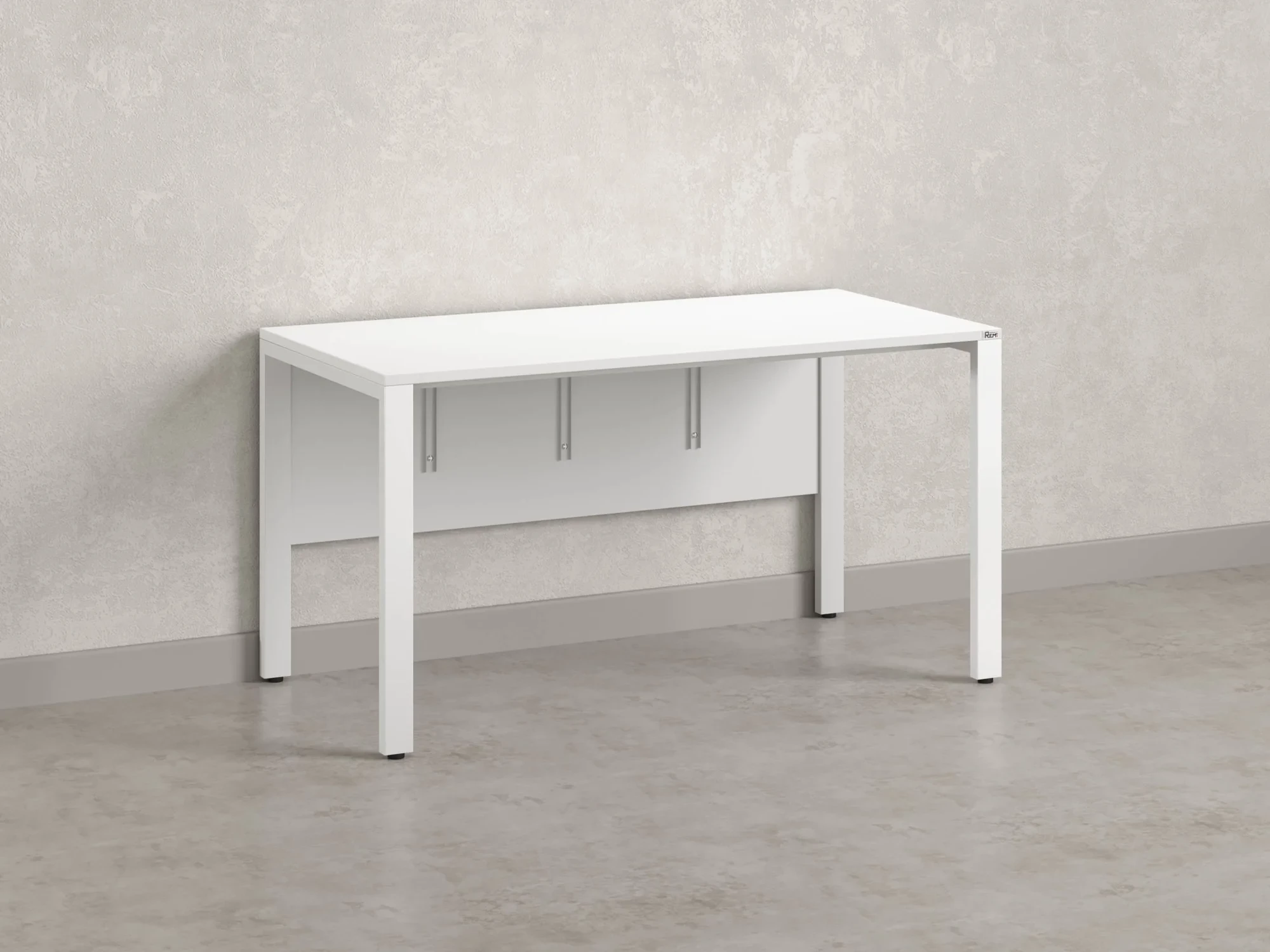 Стол прямой на П-образных опорах, экран ЛДСП 1800x800x750 RM005-18x8 Белый/Белый